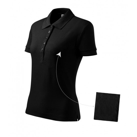 Moteriški Polo Marškinėliai MALFINI Cotton Black, 170 g/m²