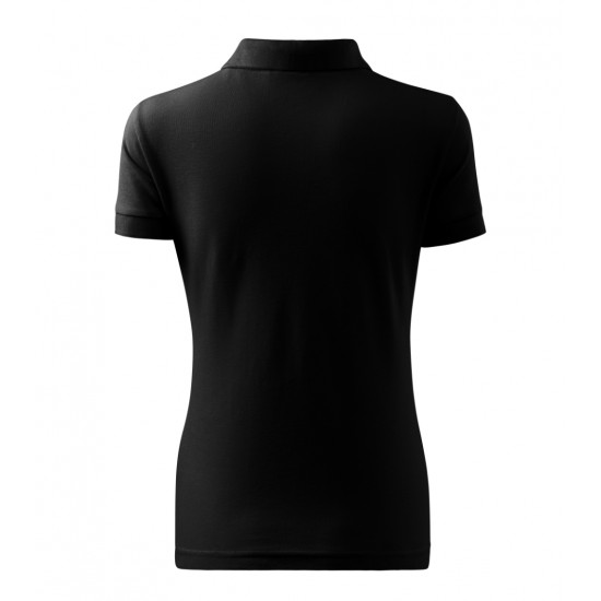 Moteriški Polo Marškinėliai MALFINI Cotton Black, 170 g/m²