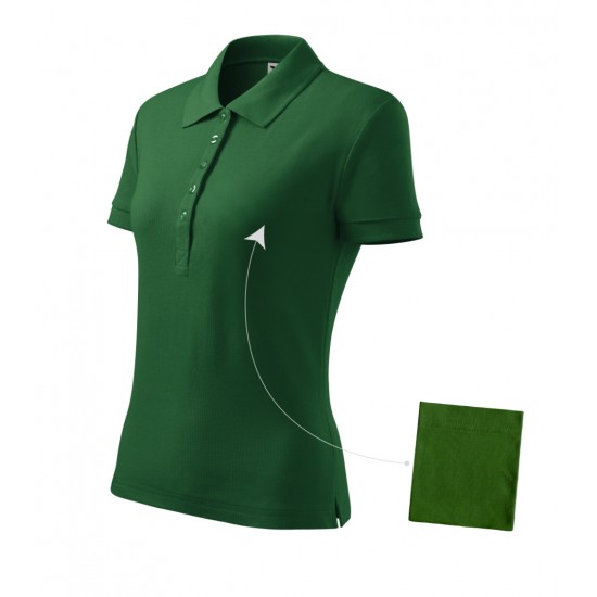 Moteriški Polo Marškinėliai MALFINI Cotton Bottle green, 170 g/m²