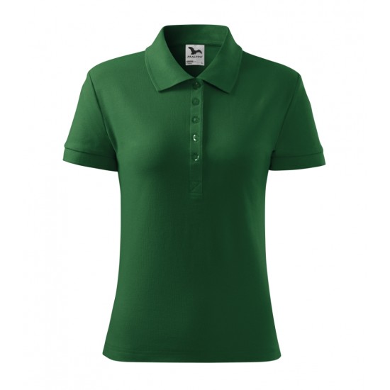 Moteriški Polo Marškinėliai MALFINI Cotton Bottle green, 170 g/m²