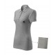 Moteriški Polo Marškinėliai MALFINI Cotton Dark gray melange, 170 g/m²