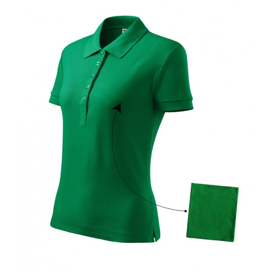 Moteriški Polo Marškinėliai MALFINI Cotton Kelly green, 170 g/m²