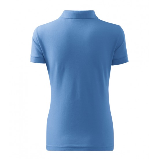 Moteriški Polo Marškinėliai MALFINI Cotton Sky blue, 170 g/m²