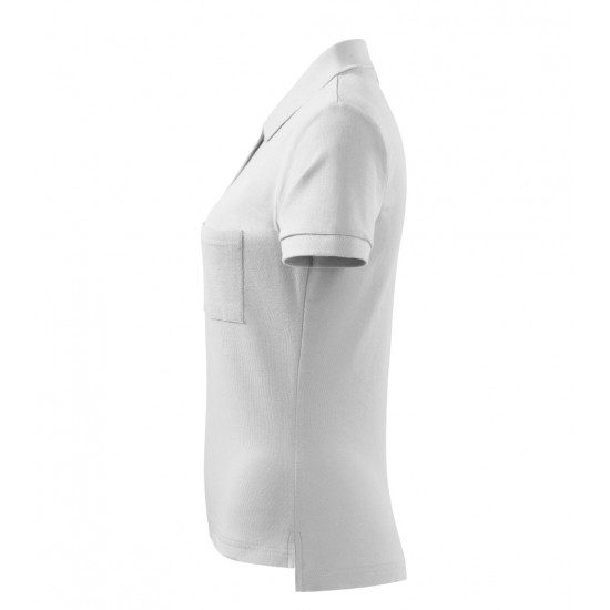 Moteriški Polo Marškinėliai MALFINI Cotton White, 170 g/m²