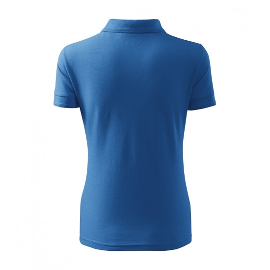 Moteriški Polo Marškinėliai MALFINI Pique Polo, Azure Blue