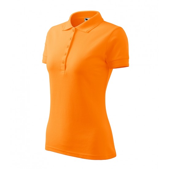 Moteriški Polo Marškinėliai MALFINI Pique Polo, Mandarinų oranžinė