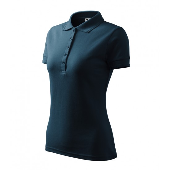 Moteriški Polo Marškinėliai MALFINI Pique Polo, Navy Blue