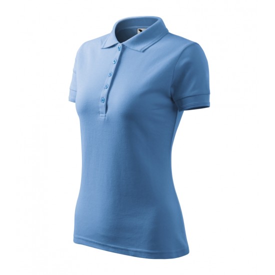 Moteriški Polo Marškinėliai MALFINI Pique Polo, Sky Blue