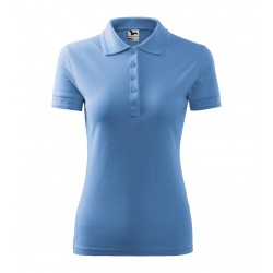 Moteriški Polo Marškinėliai MALFINI Pique Polo, Sky Blue