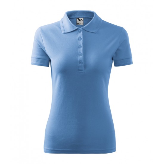 Moteriški Polo Marškinėliai MALFINI Pique Polo, Sky Blue