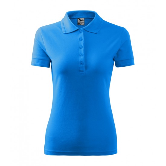 Moteriški Polo Marškinėliai MALFINI Pique Polo, Snorkel blue