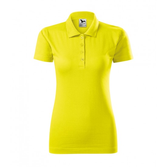 Moteriški polo marškinėliai Single J. 223 | citrininė spalva