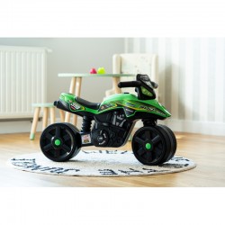 Motociklo važiuoklė su plačiais ratais, žalia, nuo 1 metų amžiaus FALK Racing