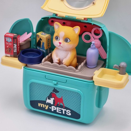 Nešiojamas grožio salonas 2 viename kuprinėje-nešiklyje WOOPIE Kitty