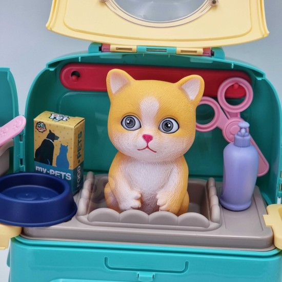 Nešiojamas grožio salonas 2 viename kuprinėje-nešiklyje WOOPIE Kitty