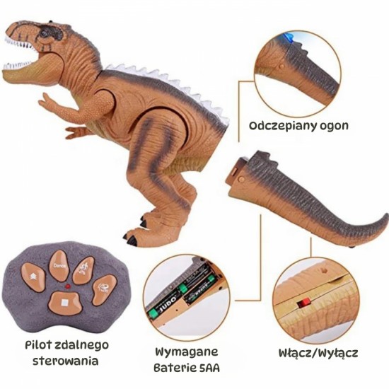 Nuotolinio valdymo dinozauras Tyrannosaurus Rex WOOPIE RC