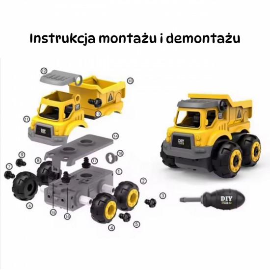 Nuotolinio valdymo „pasidaryk pats“ statybinis automobilis WOOPIE
