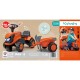 Oranžinis traktorius su priekaba + priedai nuo 1 metų FALK Kubota