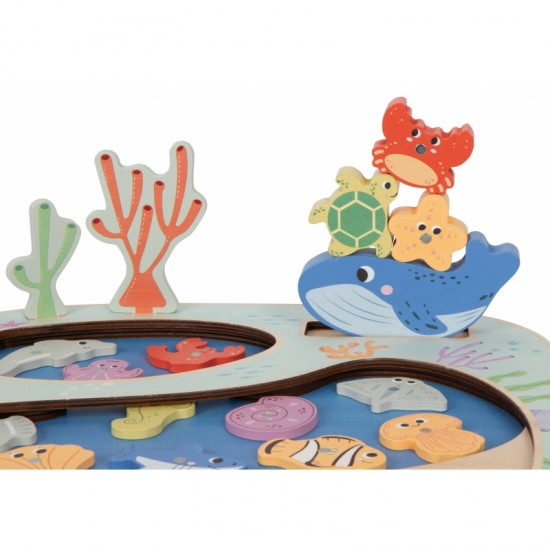 Pagauk žuvį Montessori dėlionė įgūdžių žaidimas TOOKY TOY