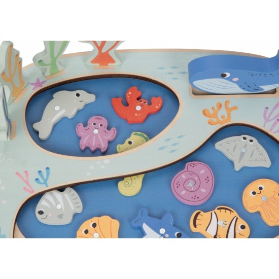 Pagauk žuvį Montessori dėlionė įgūdžių žaidimas TOOKY TOY
