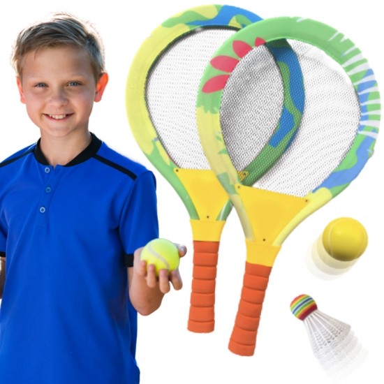 Paplūdimio badmintono rakečių rinkinys WOOPIE