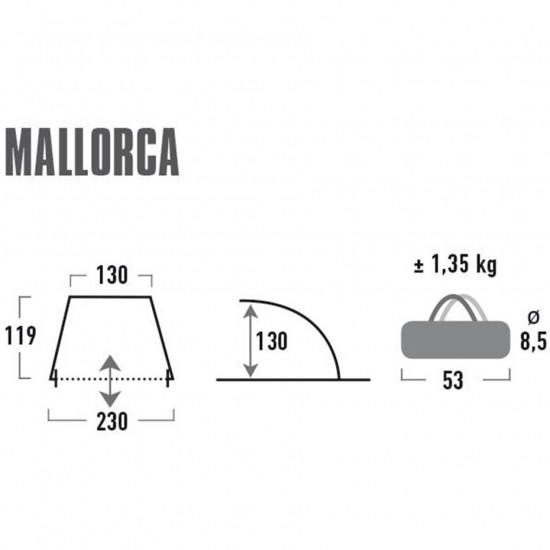 Paplūdimio pavėsinė High Peak Mallorca 10128