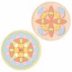 Pastelinės Mandala Montessori Dėlionės Mozaikos Gėlės CLASSIC WORLD