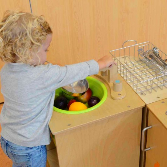 Pastelinių spalvų spintelė su kriaukle MASTERKIDZ