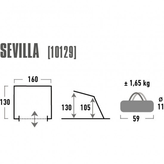 Pavėsinė High Peak Sevilla 10129