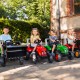 Pedalais minamas traktorius su priekaba raudonas „Supercharger“ , skirtas nuo 3 metų amžiaus FALK