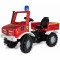 Pedalinis automobilis ugniagesys + gaidys Rolly Toys Unimog Mercedes Benz