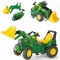 Pedalinis traktorius su kaušu, žalias Rolly Toys rollyFarmtrac John Deere 7930