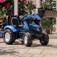 Pedalinis traktorius su priekaba mėlynas nuo 3 metų FALK New Holland