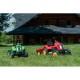 Pedalų traktorius su priekaba, žalias, 2-5 metų amžiaus FALK Country Farmer