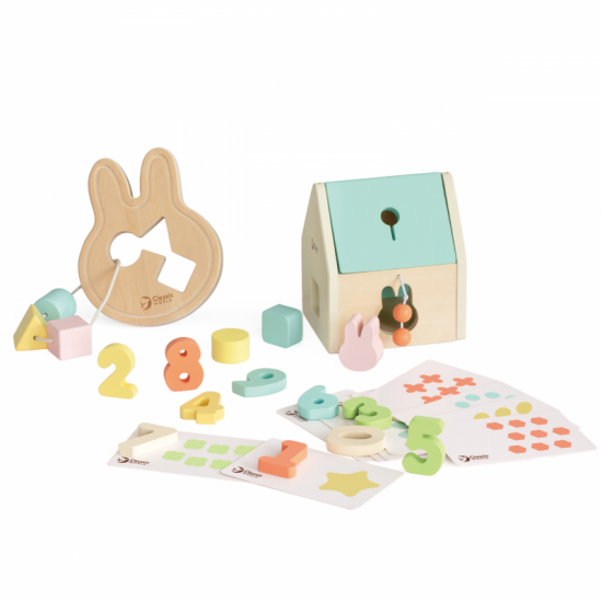Pirmieji mokymosi žaislai nuo 12 iki 18 mėnesių CLASSIC WORLD Pastel Baby Box