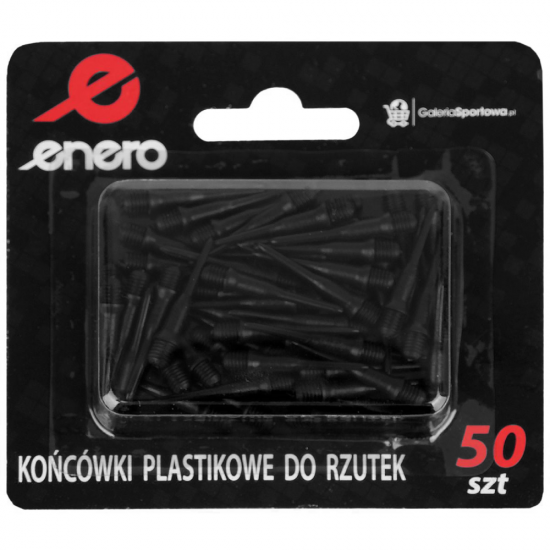 Plastikinių atsarginių strėlyčių antgaliai Enero 50 vnt.  juodi