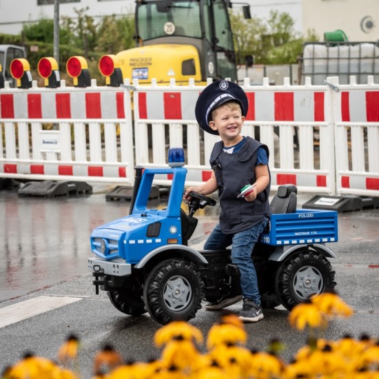 Policijos sunkvežimio pedalinis automobilis Rolly Toys Rolly Unimog Mercedes-Benz