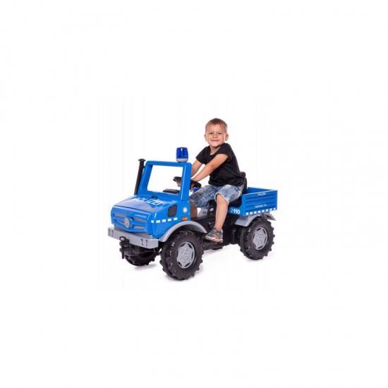 Policijos sunkvežimio pedalinis automobilis Rolly Toys Rolly Unimog Mercedes-Benz