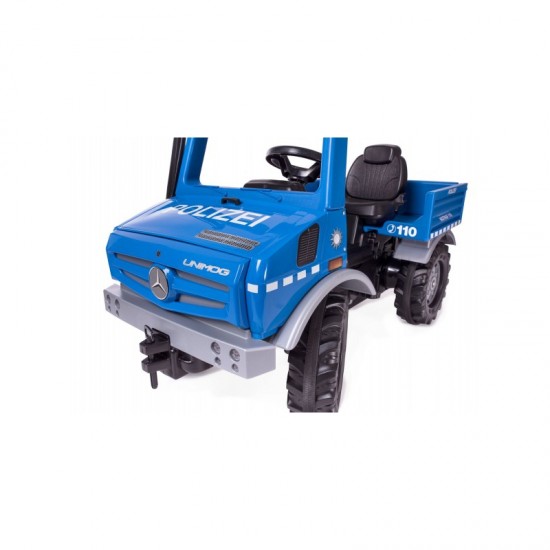 Policijos sunkvežimio pedalinis automobilis Rolly Toys Rolly Unimog Mercedes-Benz