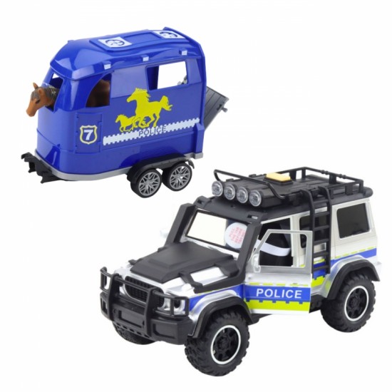 Policijos visureigis su arklių priekaba WOOPIE