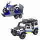 Policijos visureigis su motociklo priekaba ir komplektu WOOPIE