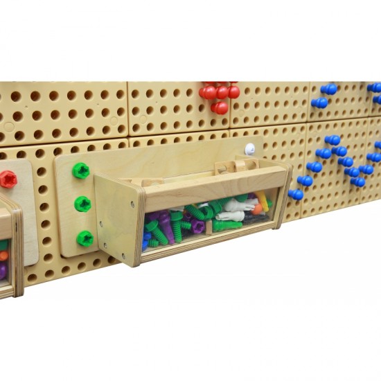 Priedų konteineris su permatoma sienele – Masterkidz STEM mokslo ir švietimo taryba