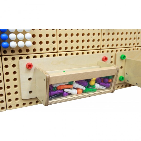 Priedų konteineris su permatoma sienele – Masterkidz STEM mokslo ir švietimo taryba