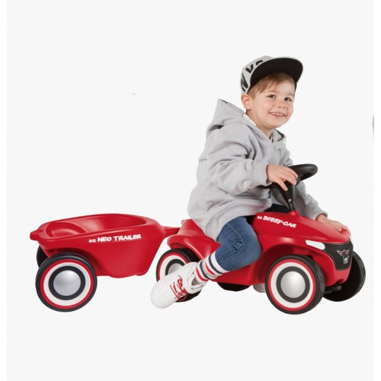 Priekaba su važiavimu, raudona BIG Bobby Car Neo