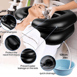 Pripučiama Galvos-Plaukų Plovimo Vonelė KASMAN GS 50x60 Black