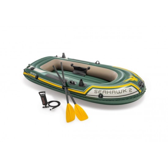 Pripučiama guminė valtis Intex SEAHAWK 2 BOAT SET 236x114x41