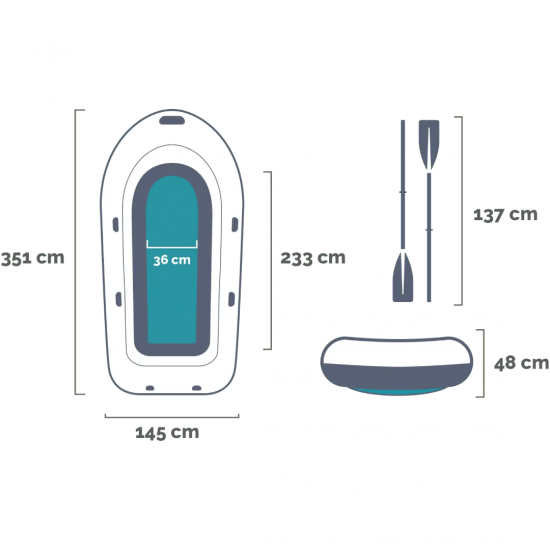 Pripučiama valtis Intex 4-vietė 68351 SEAHAWK 4, Matmenys 351x145x48 Pripučiama valtis Intex 4-vietė 68351 SEAHAWK 4, Matmenys 351x145x48