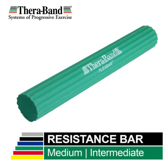 Rankos Treniruoklis Thera-Band FlexBar Medium, Žalias