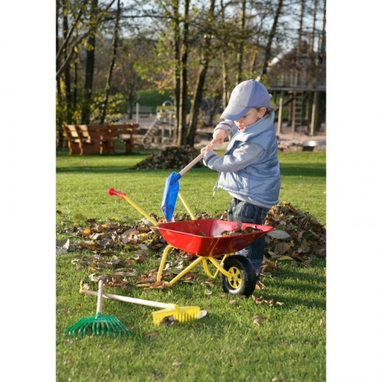 Raudonas metalinis karutis vaikams Rolly Toys