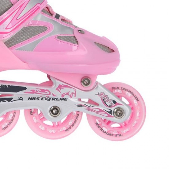 Riedučiai - Pačiūžos Nils Extreme 2in1 Pink 39-42 NH18366 A